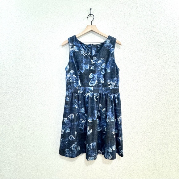 Thakoon for DesigNation Blue Floral Sleeveless Dress Women’s Size 12 - Picture 1 of 11